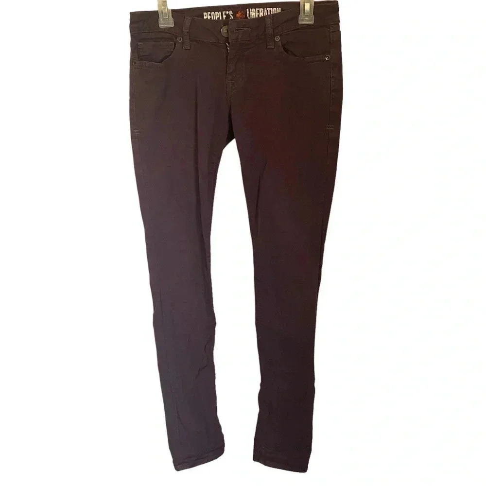 𝅺PEOPLE'S Liberation Plum purple jeans 25